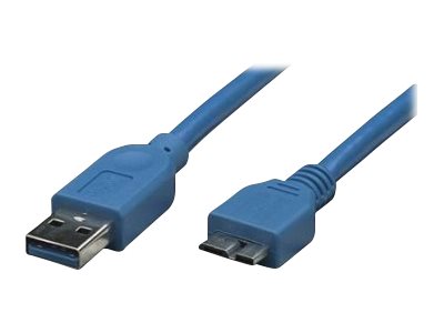 8057685304857 - USB30 Anschlusskabel Stecker Typ A - -- Stecker Micro B Blau 05 m
