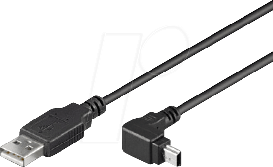 8057685305236 - ICOC-MUSBAA018A - USB 20 A-Stecker > Mini B-Stecker 90° gewinkelt 18m