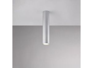 8057724580204 - Plafoniera in ferro laccato bianco GU10 con decorazione argento antico 1 luce H30 - Ø8