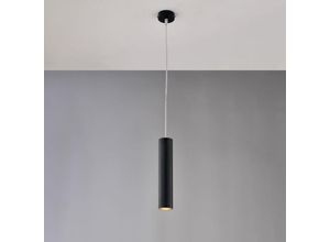 8057724580228 - Belight - Sospensione in ferro laccato nero GU10 con cavo elettrico regolabile 1 luce H30 - max 100 - Ø8