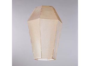 8057724581904 - Belight - diffusore in vetro soffiato ambra con decoro in rilievo H27 - Ø20