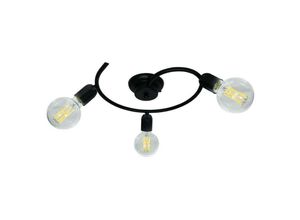8057733459645 - Iperbriko - 3 Lichter Deckenleuchte schwarz lackierter Rahmen Durchm 47 x T8 cm 8057733459645 - Iperbriko - 3 Lichter Deckenleuchte schwarz lackierter Rahmen Durchm 47 x T8 cm