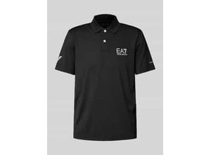 8057767295035 - Slim Fit Poloshirt mit Label-Print