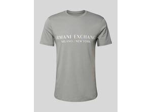 8057970534877 - T-Shirt mit Label-Print Modell milano nyc