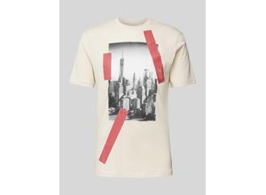 8057970558040 - T-Shirt mit Label-Print