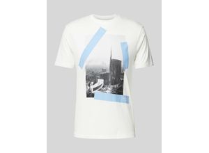 8057970558101 - T-Shirt mit Label-Print