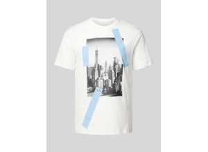 8057970558163 - T-Shirt mit Label-Print