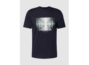 8057970559030 - T-Shirt mit Label-Motiv-Print