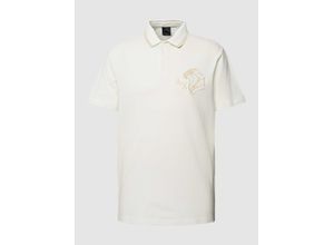 8057970610946 - Poloshirt mit Label-Motiv-Stitching