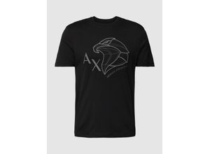 8057970620297 - T-Shirt mit Label-Motiv-Stitching