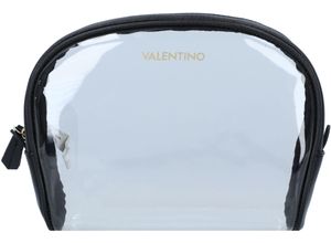 8058043932170 - VALENTINO Kosmetiktasche Label Zipper für Damen schwarz