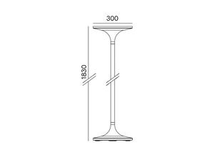 8058052500506 - Led stehleuchte nobile illuminazione deco 34w 3000k weiß - dl044 bi