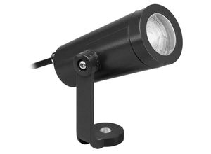 8058052501374 - Nobile Illuminazione - Runder projektor mit halterung gu10 ip65 aus schwarz eloxiertem aluminium 61082 a