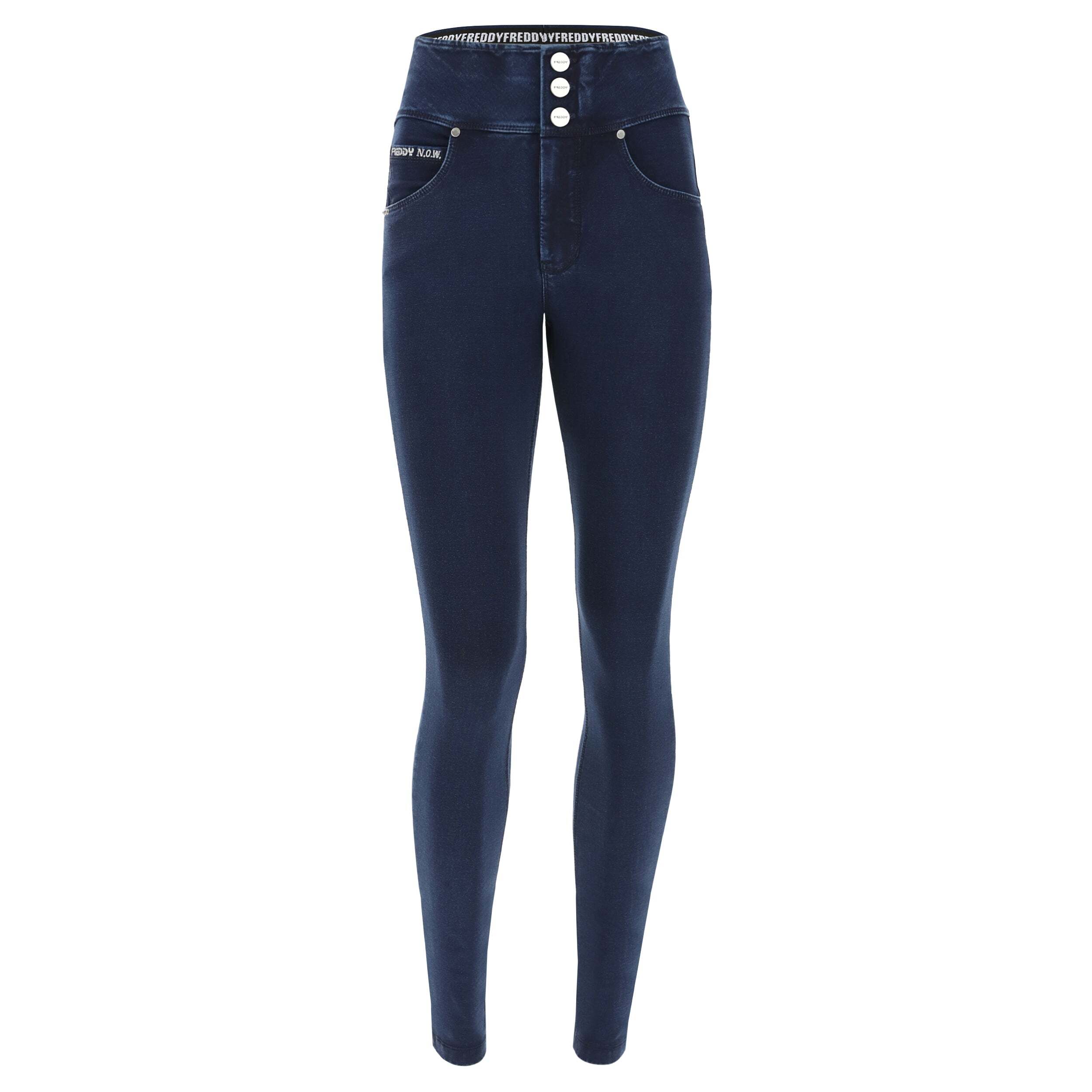 8058278240378 - Damen Skinny Jeans mit drei Knöpfen Freddy 8058278240378 - Damen Skinny Jeans mit drei Knöpfen Freddy