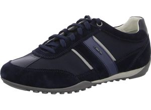 8058279155398 - GEOX Sneaker Wells Leder Mesh für Herren blau 41