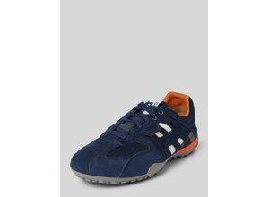 8058279886674 - Ledersneaker mit Kontrastbesatz Modell SNAKE