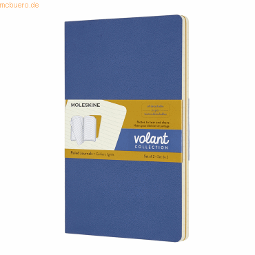 8058647620596 - Notizheft Volant Large A5 liniert Softcover VE=2 Stück vergi