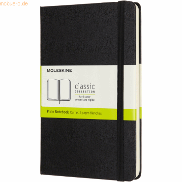 8058647626604 - Moleskine Notizbuch Medium Blanko Hard Cover Schwarz - Moleskine Gebunden