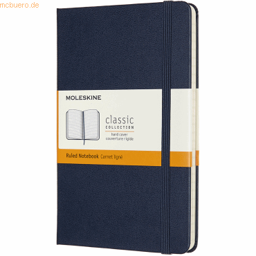 8058647626666 - Moleskine Notizbuch Medium Liniert Hard Cover Saphir - Moleskine Gebunden