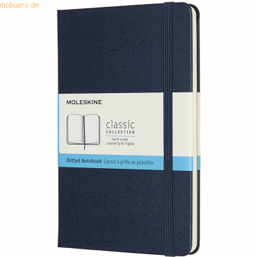 8058647626697 - Moleskine Notizbuch Medium Punktraster Hard Cover Saphir - Moleskine Gebunden