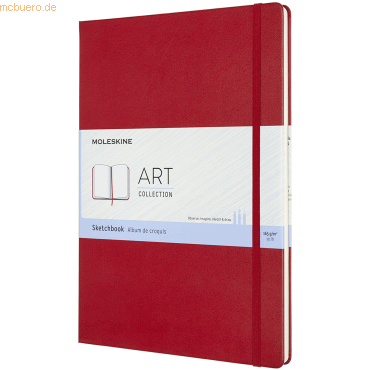 8058647626703 - Moleskine Kreativ Notizbücher Skizzenbuch A4 165G-Papier Hard Cover Rot - Moleskine Gebunden