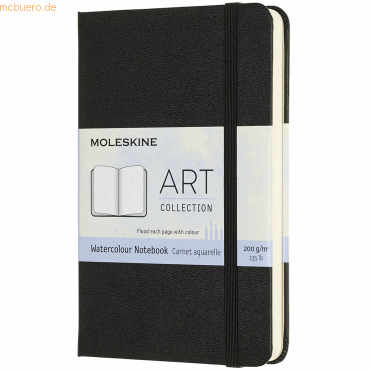 8058647626741 - Moleskine Kreativ Notizbücher Aquarell-Notizbuch Pocket A6 200G-Aquarellpapier Hard Cover Schwarz - Moleskine Gebunden 8058647626741 - Moleskine Kreativ Notizbücher Aquarell-Notizbuch Pocket A6 200G-Aquarellpapier Hard Cover Schwarz - Moleskine Gebunden