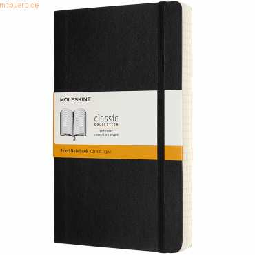 8058647628042 - Moleskine Notizbuch Large A5 Liniert Erweiterte Seitenanzahl Soft Cover Schwarz - Moleskine Kartoniert (TB)