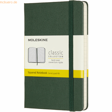 8058647629049 - Notizbuch Pocket A6 kariert Hardcover 96 Blatt myrtengrün