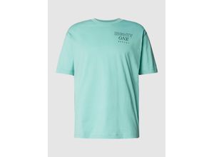 8058700130000 - T-Shirt mit Label- und Motiv-Print