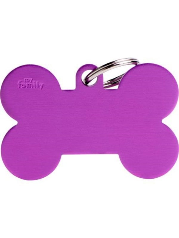 8058773273819 - ID Tag Basic Collection Bone XL purple in aluminium