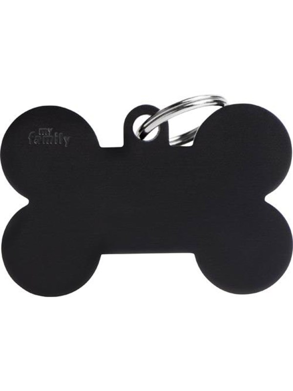 8058773273826 - ID Tag Basic Collection Bone XL black in aluminium