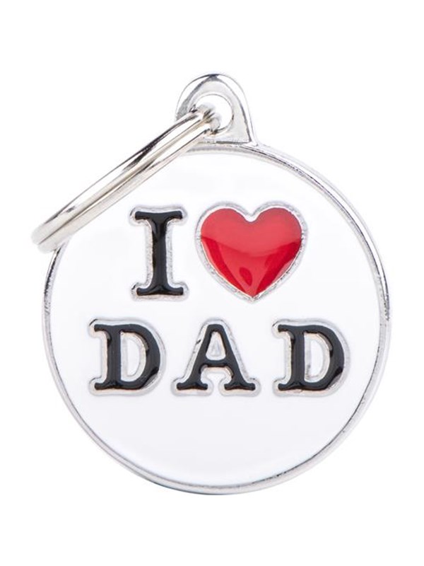 8058773278852 - ID Tag Medium Circle I Love Dad