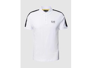 8058947459612 - Regular Fit Poloshirt mit Label-Print