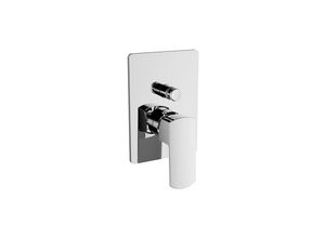 8058965246089 - Platte und Griff für 2-Wege-Badewanne Dusche aus verchromtem Messing - Teorema Edge - Standard