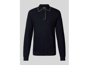 8058997588027 - Slim Fit Poloshirt mit Strukturmuster