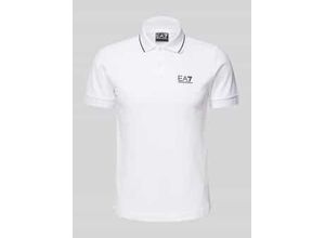 8058997871761 - Slim Fit Poloshirt mit Label-Print Modell TRAIN CORE