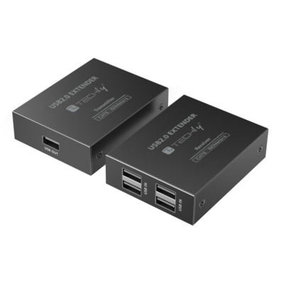 8059018365580 - Techly 4-port High-Speed USB 20 Extender  -- bis zu 150m mit einem Cat6 Kabel