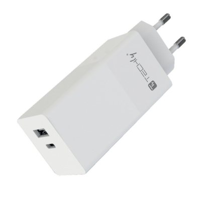 8059018367003 - Techly USB-C und USB-A 100W Wandladegerät --