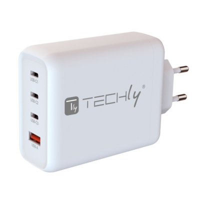 8059018367904 - Techly GaN Ladegerät 3x USB-C und 1x USB-A --