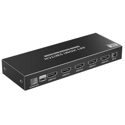 8059018368536 - Techly 4x1 HDMI 21 8K 3D Switch -- mit optischen SPDIF