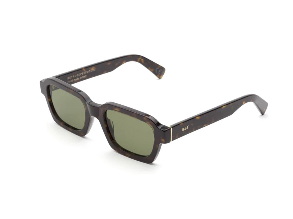 8059026087351 - Unisex ACQ Caro 3627 Green Havana Gläser SONNENBRILLEN Acetat Havanna Grün Quadratisch Normal