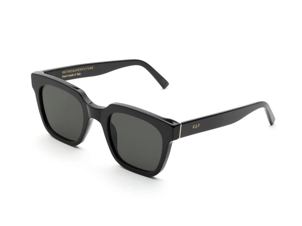 8059026090689 - Unisex OQU Giusto Black Gläser SONNENBRILLEN Acetat Schwarz Schwarz Quadratisch Normal