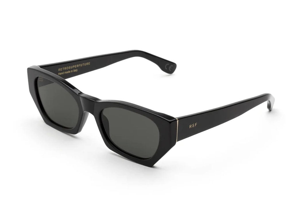 8059026090849 - Unisex B3L Amata Black Gläser SONNENBRILLEN Acetat Schwarz Schwarz Geometrisch Normal