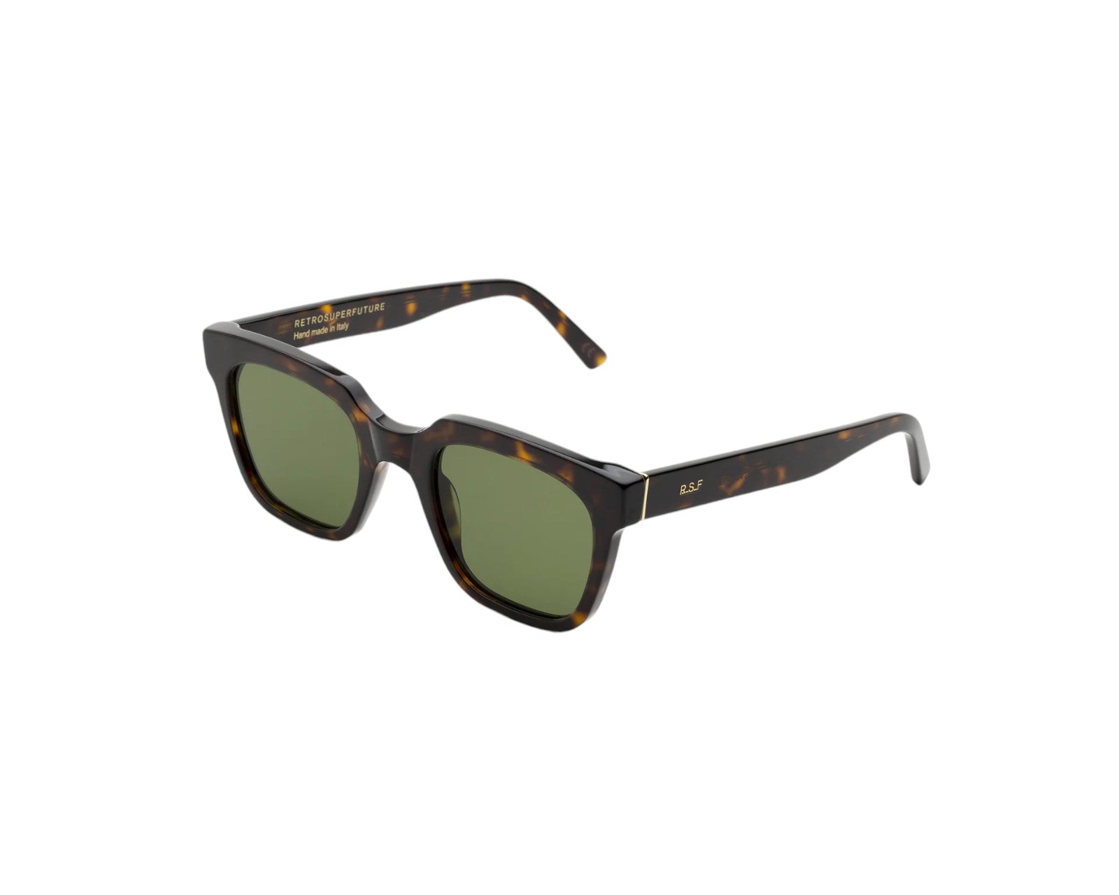 8059026090917 - Unisex CG1 Giusto 3627 Green Gläser SONNENBRILLEN Acetat Havanna Grün Quadratisch Normal