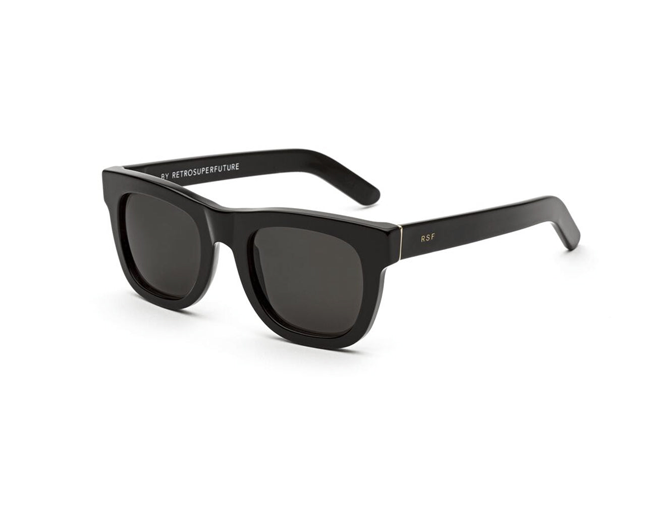 8059026093680 - Unisex J6C Ciccio Black Gläser SONNENBRILLEN Acetat Schwarz Grau Quadratisch Normal