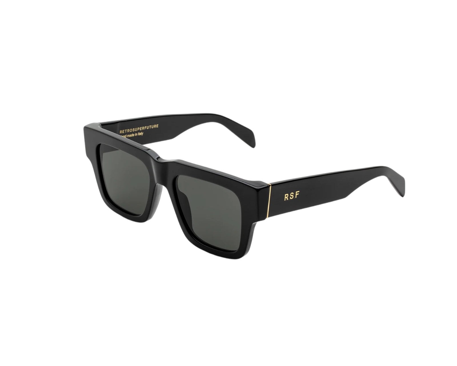 8059026097480 - Unisex UAN Mega Black Gläser SONNENBRILLEN Acetat Schwarz Schwarz Quadratisch Normal