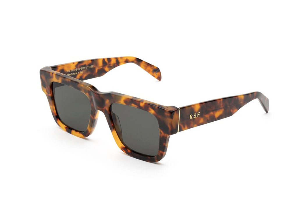 8059026097626 - Unisex 9D0 Mega Spotted Havana Gläser SONNENBRILLEN Plastik Havanna Grau Quadratisch