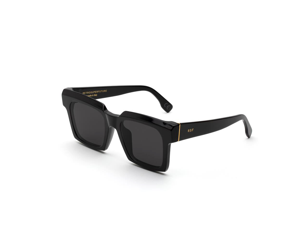 8059026097831 - Unisex X1A Palazzo Black Gläser SONNENBRILLEN Acetat Schwarz Schwarz Quadratisch