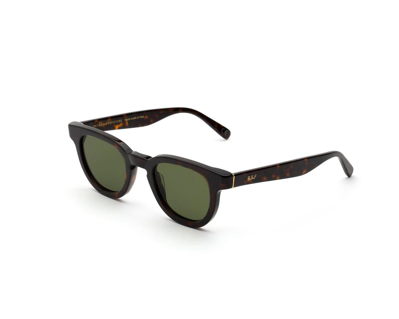 8059026101804 - Unisex OSX sicherlich 3627 Gläser SONNENBRILLEN Acetat Havanna Grün Rund