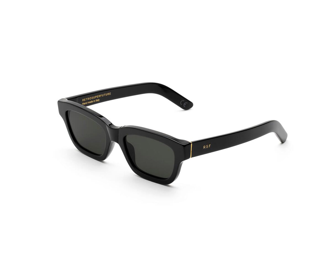 8059026101835 - Unisex 94Z Milano Black Gläser SONNENBRILLEN Acetat Schwarz Schwarz Quadratisch